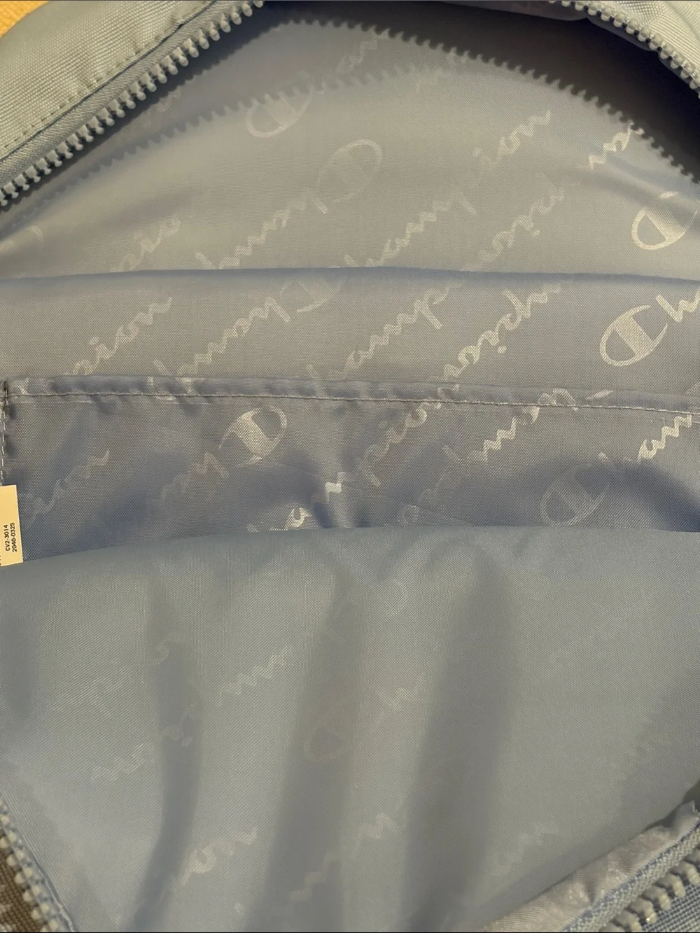 Champion Light Blue Estate Backpack With Water Bottle Pocket/NWT
